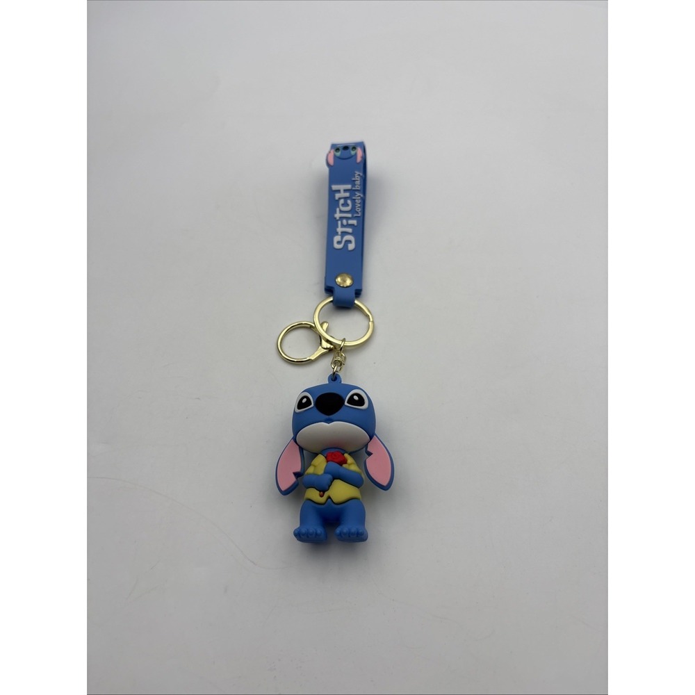 Blue Stitch Key Chain